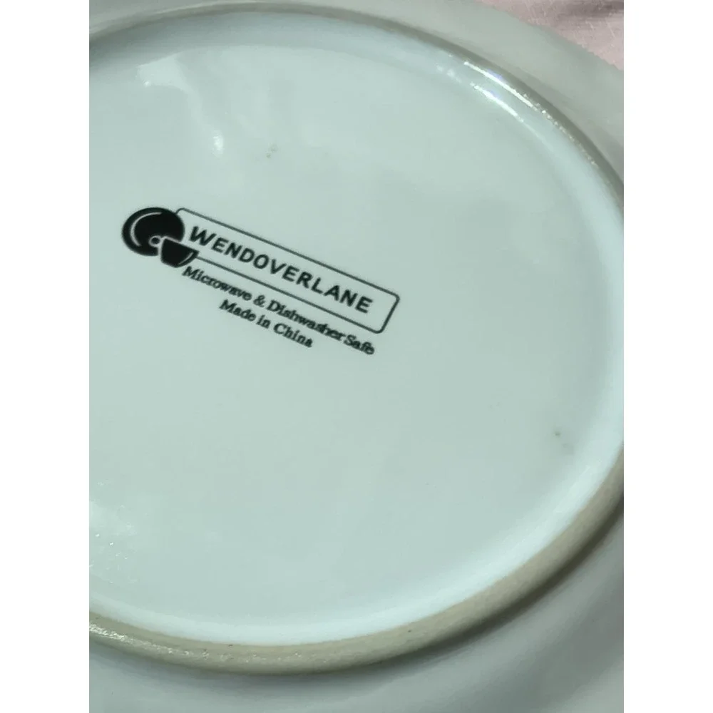 Set of 4 Wendover Lane Box Mexican Hispanic Plates 7.5 Dessert Plates Taco Tues